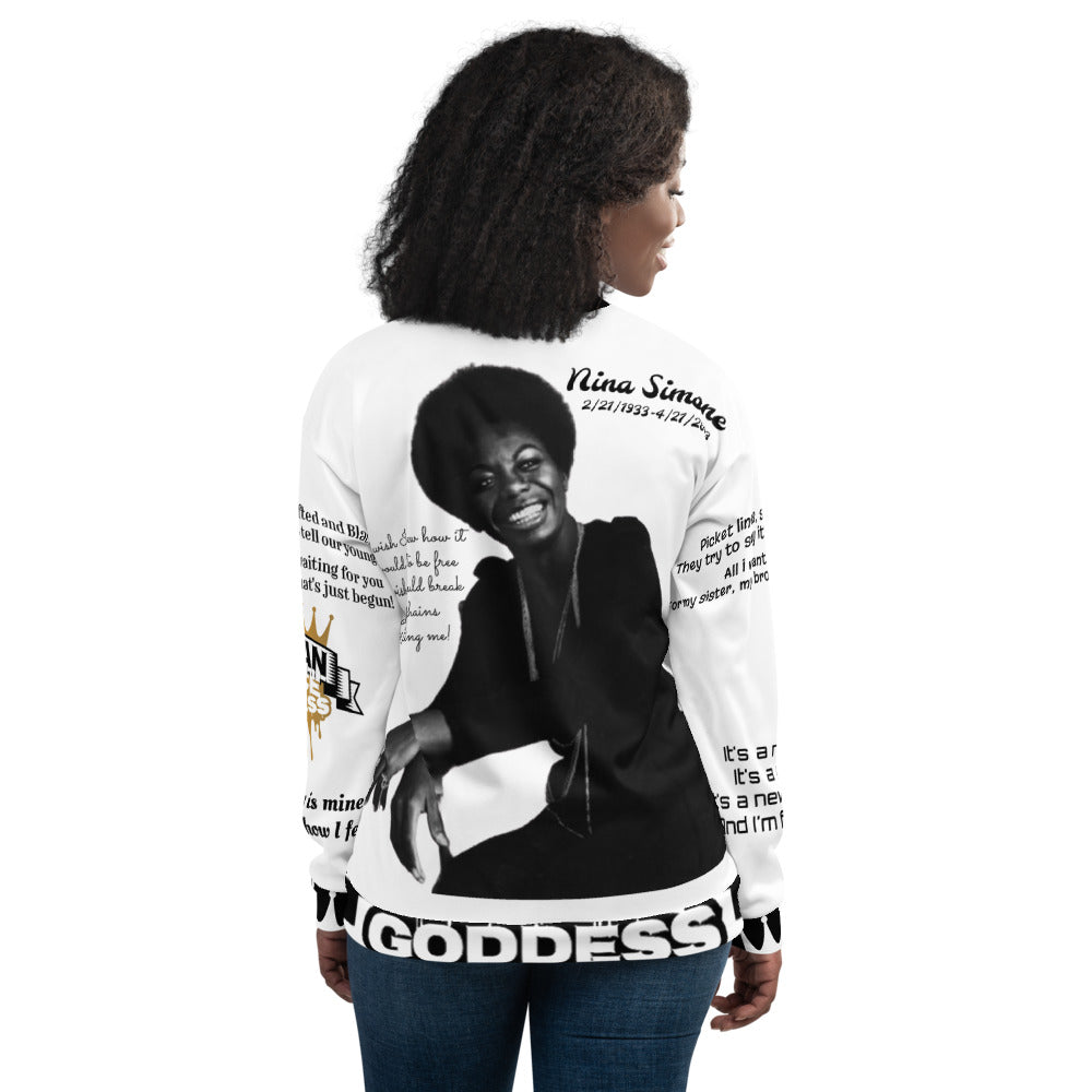 Sauce Goddess Nina Simone Bomber Jacket