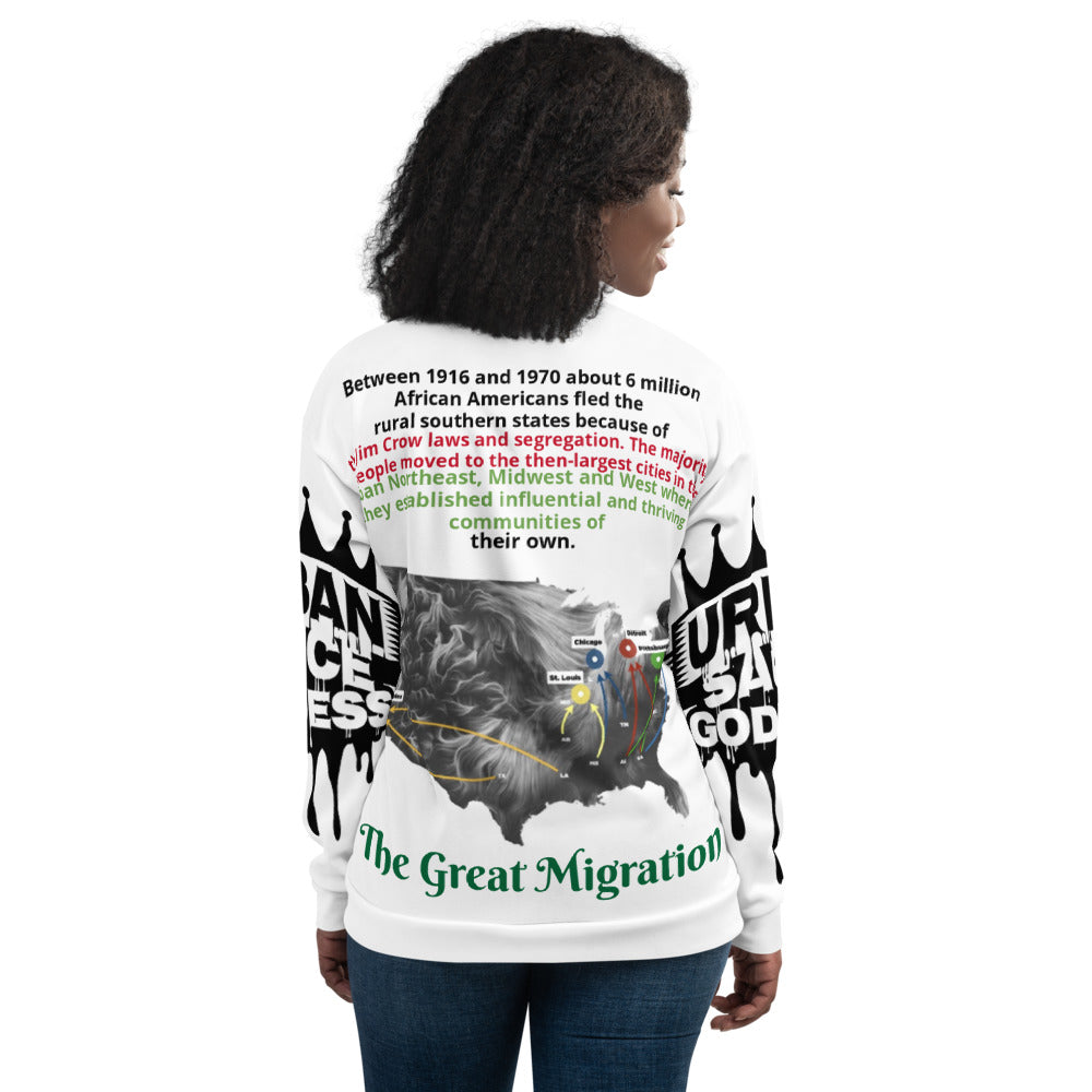 Sauce Goddess The Great Migration Bomber Jacket