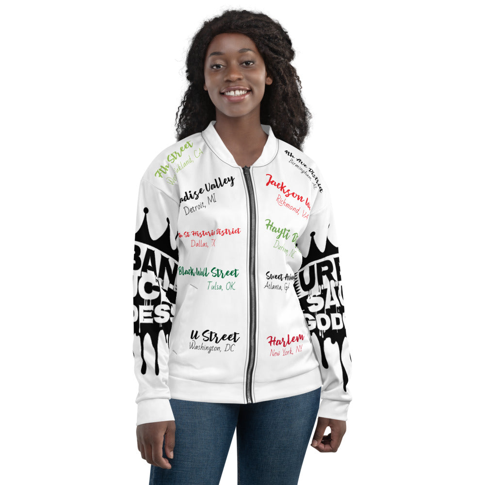 Sauce Goddess The Great Migration Bomber Jacket