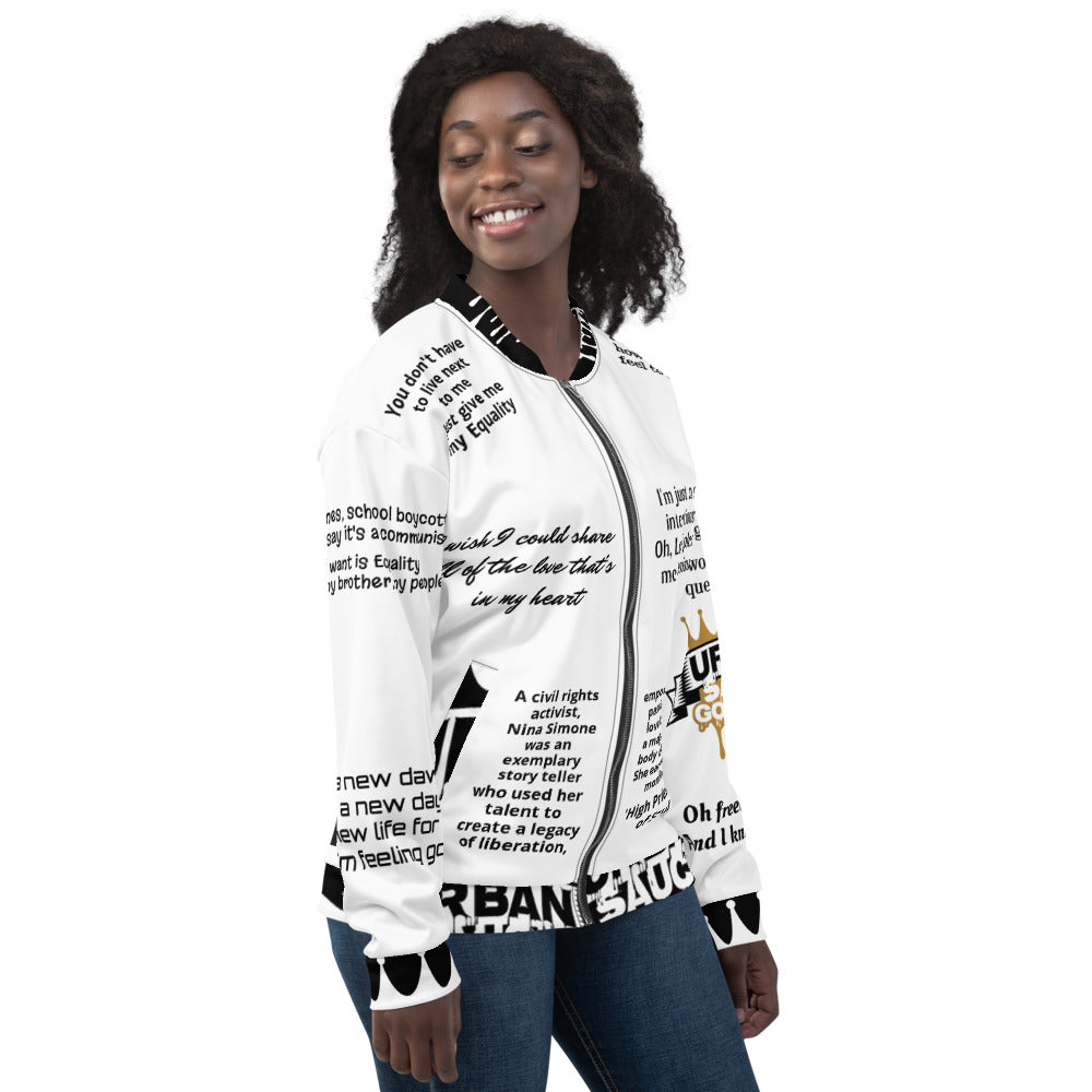 Sauce Goddess Nina Simone Bomber Jacket