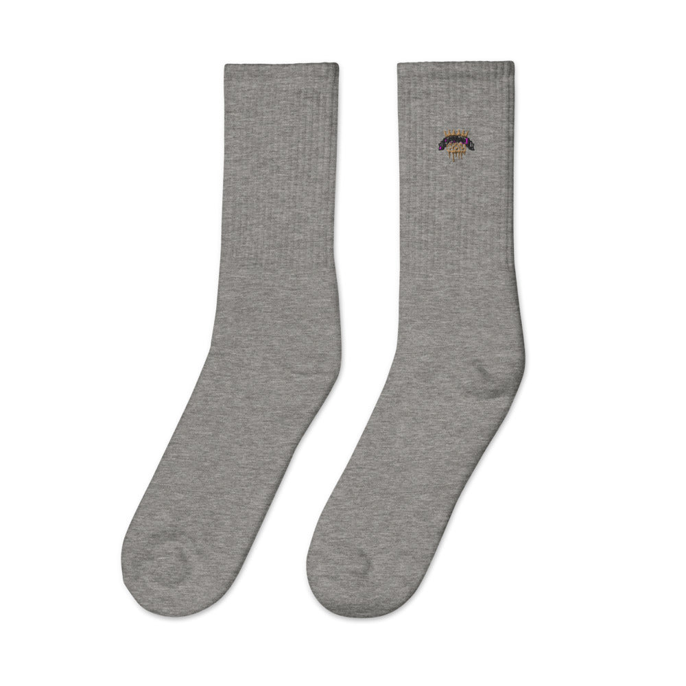 Sauce God Embroidered socks