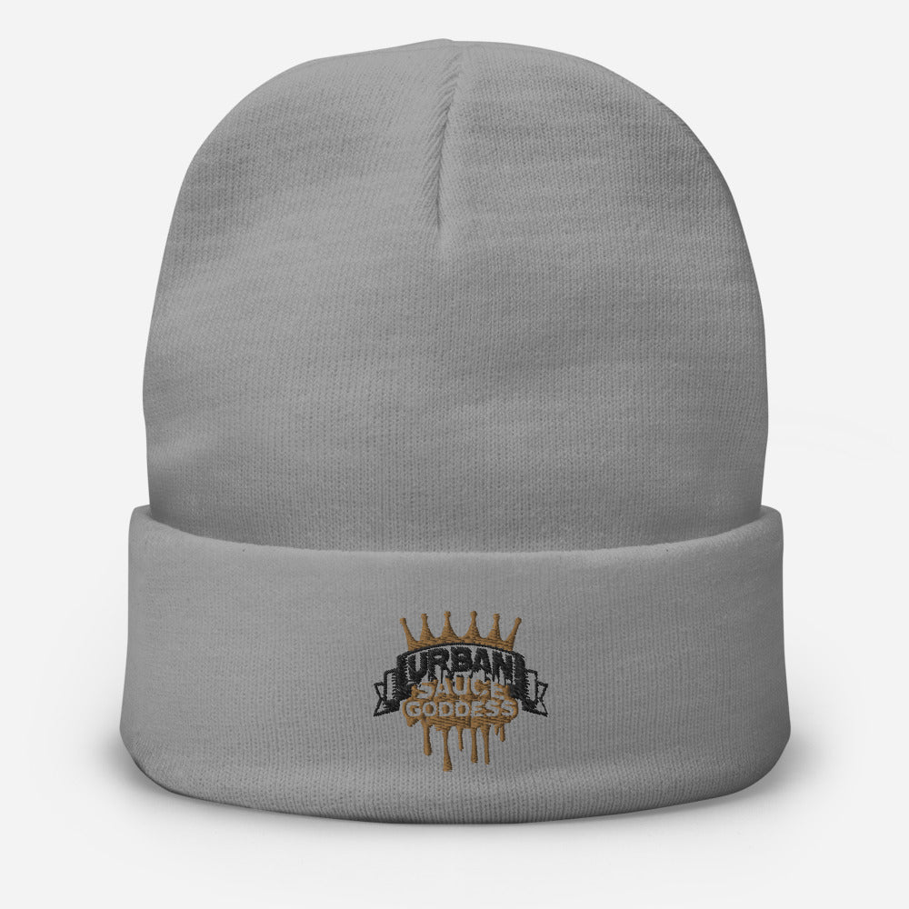 Sauce Goddess Embroidered Beanie