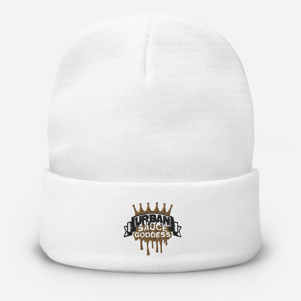 Sauce Goddess Embroidered Beanie