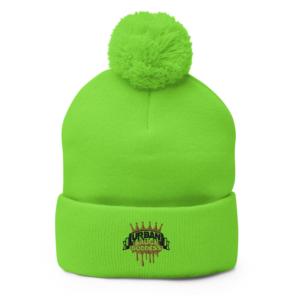 Sauce Goddess Pom-Pom Beanie