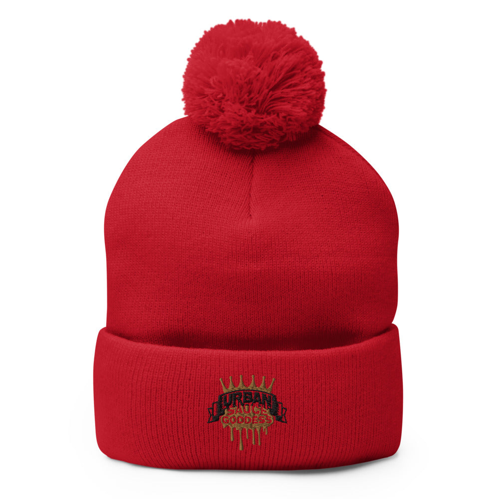 Sauce Goddess Pom-Pom Beanie