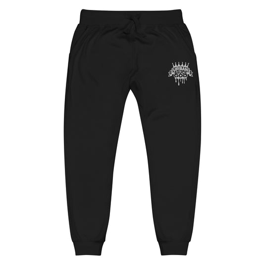 Sauce God white logo fleece sweatpants