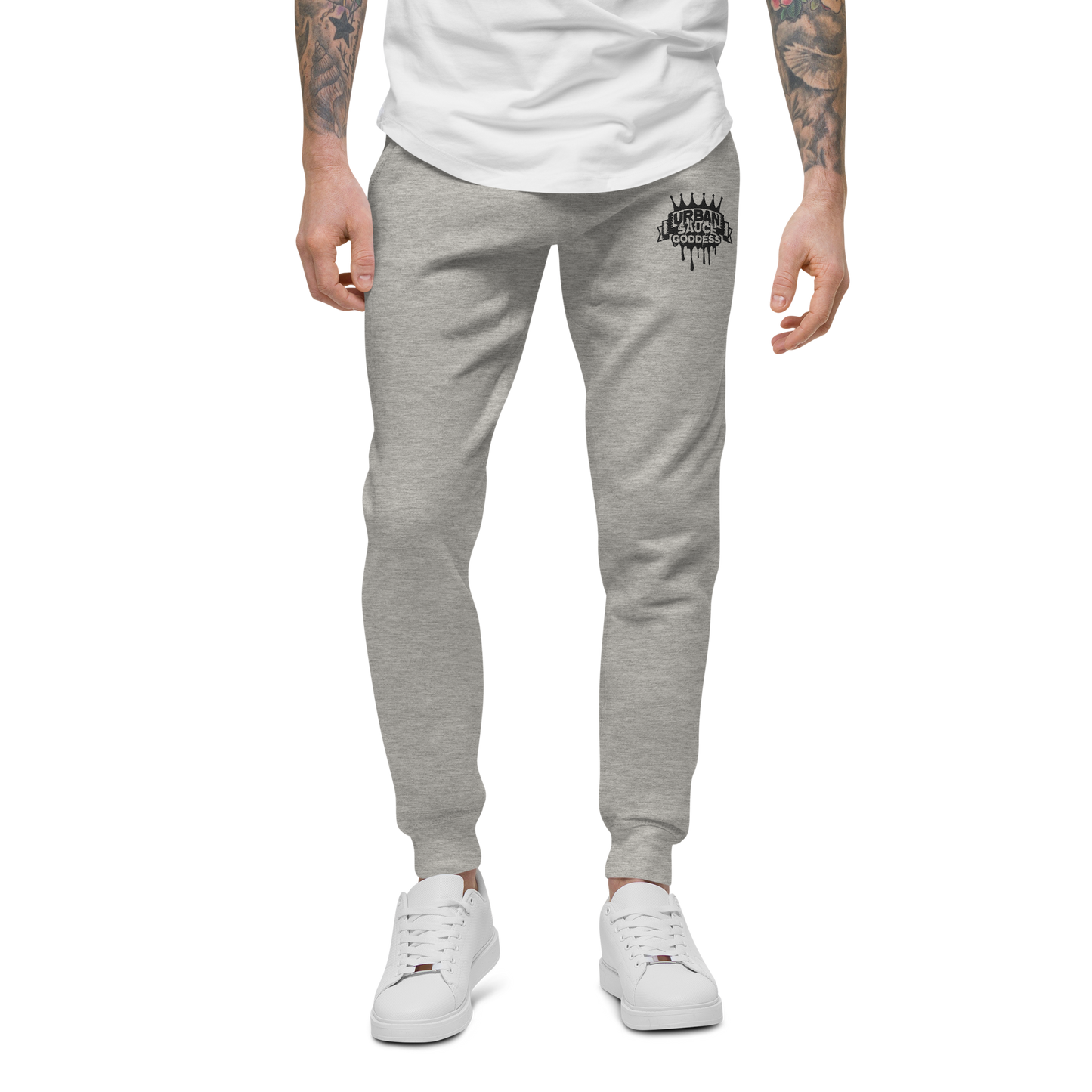 Sauce God Black Logo fleece sweatpants