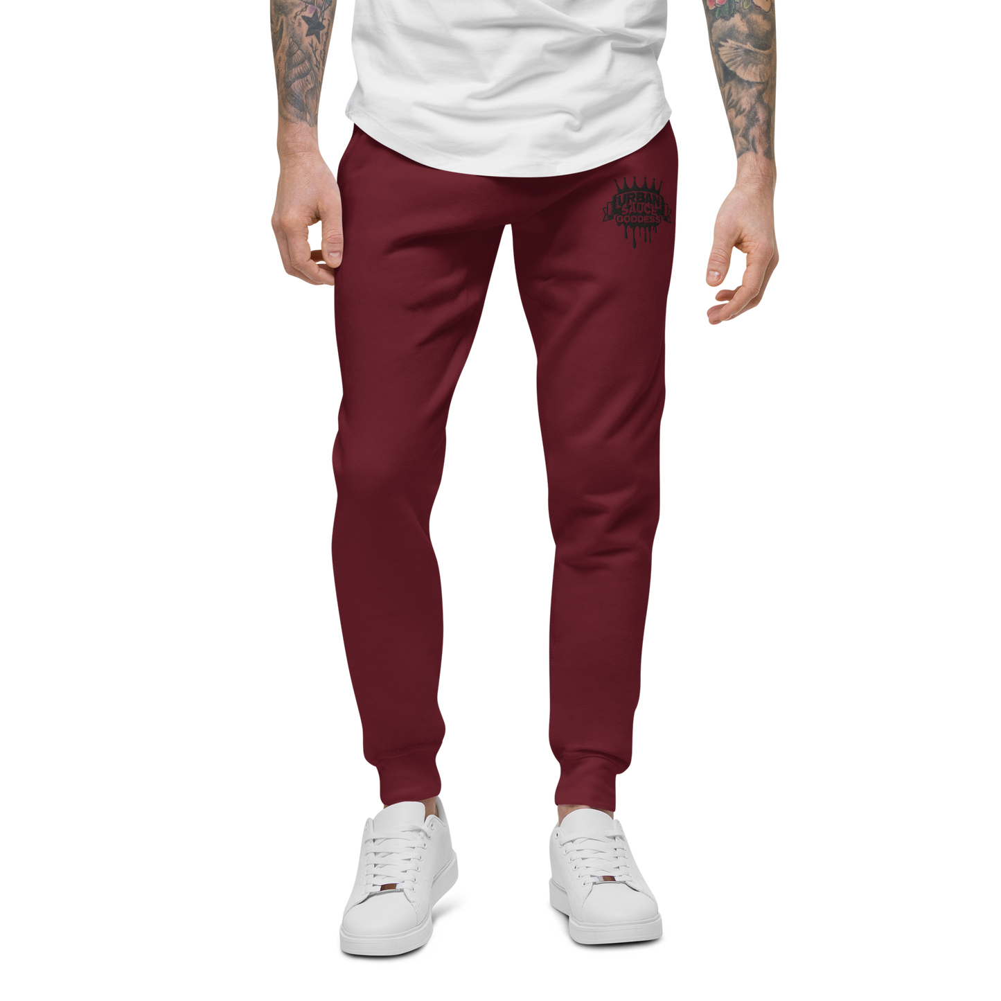 Sauce God Black Logo fleece sweatpants