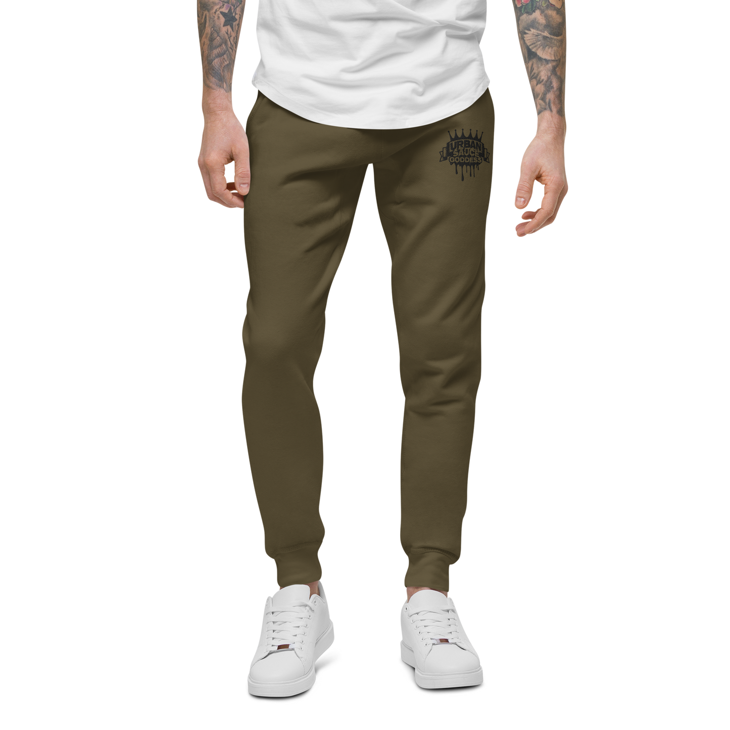Sauce God Black Logo fleece sweatpants