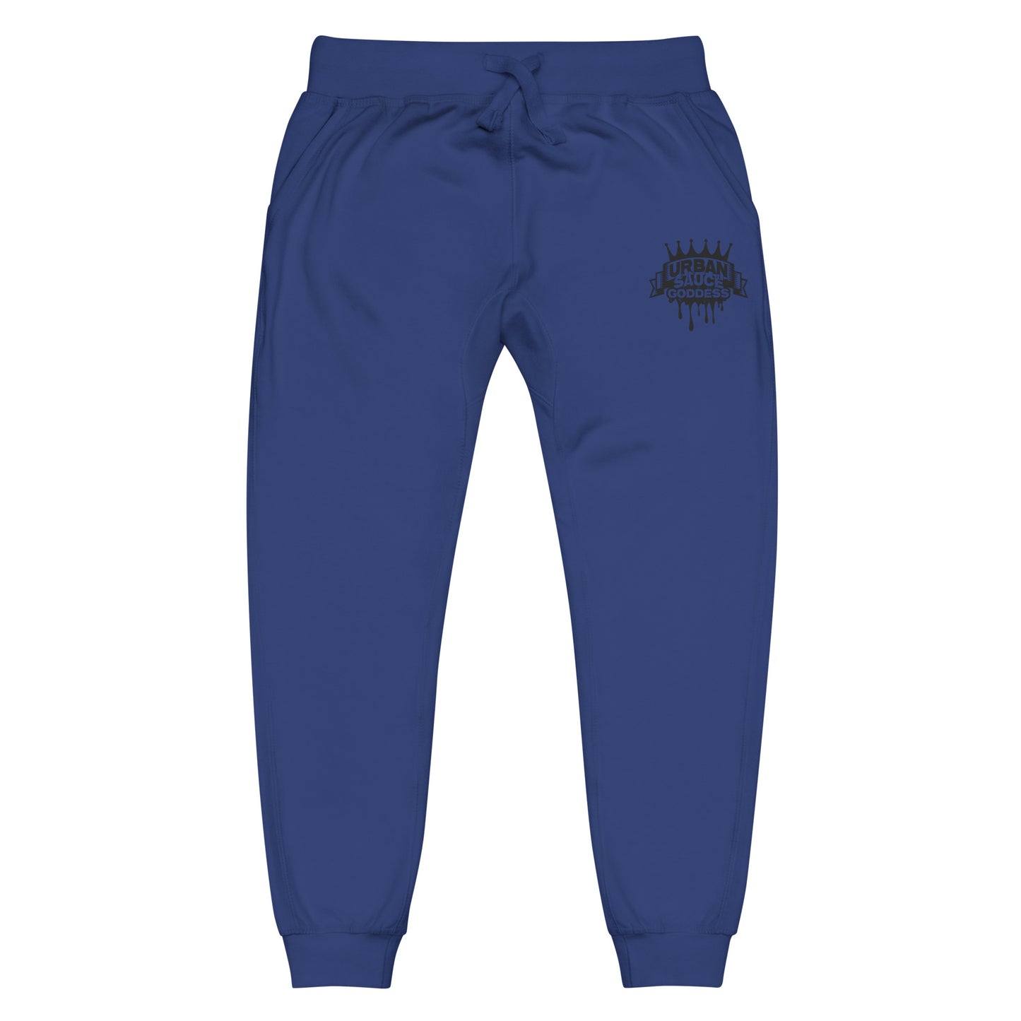 Sauce Goddess black logo fleece sweatpants