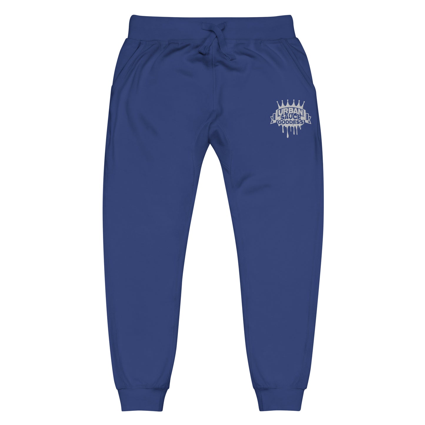 Sauce Goddess White Logo fleece sweatpants