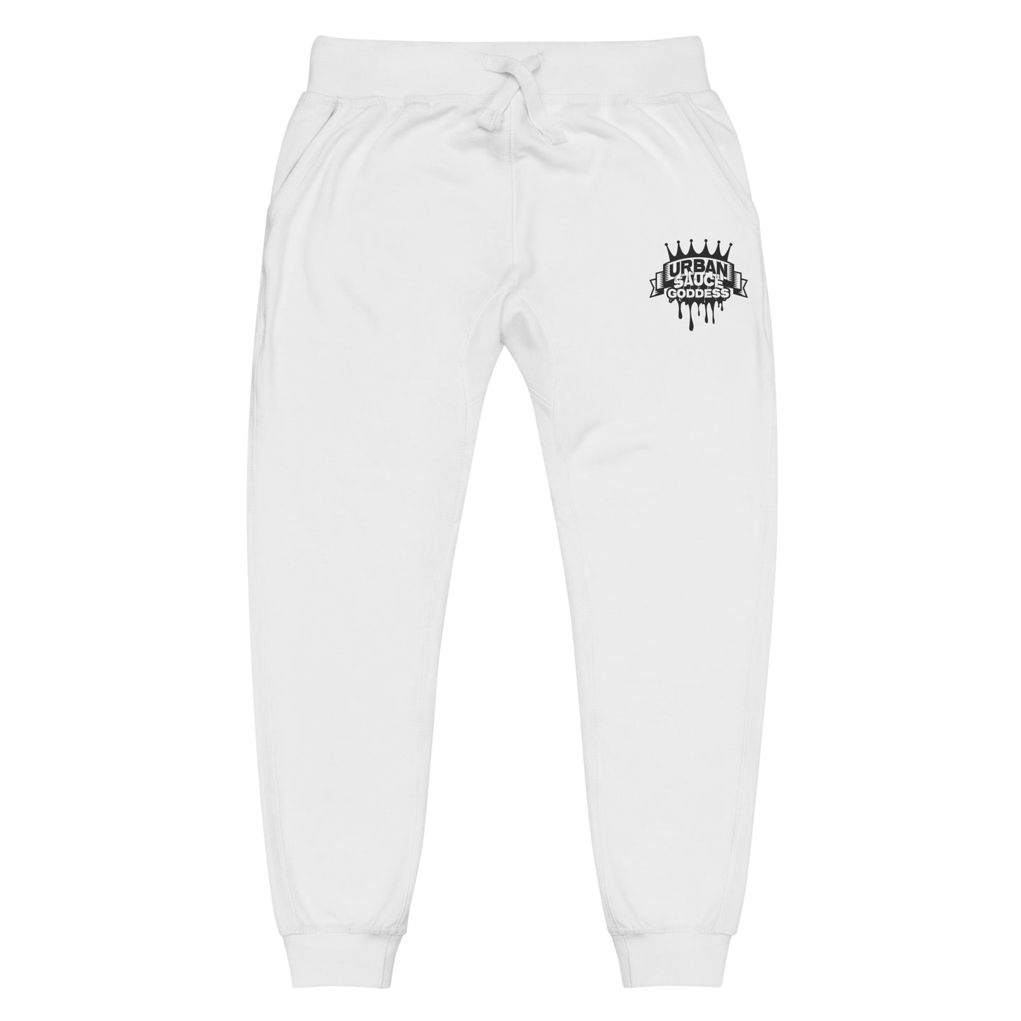 Sauce Goddess black logo fleece sweatpants