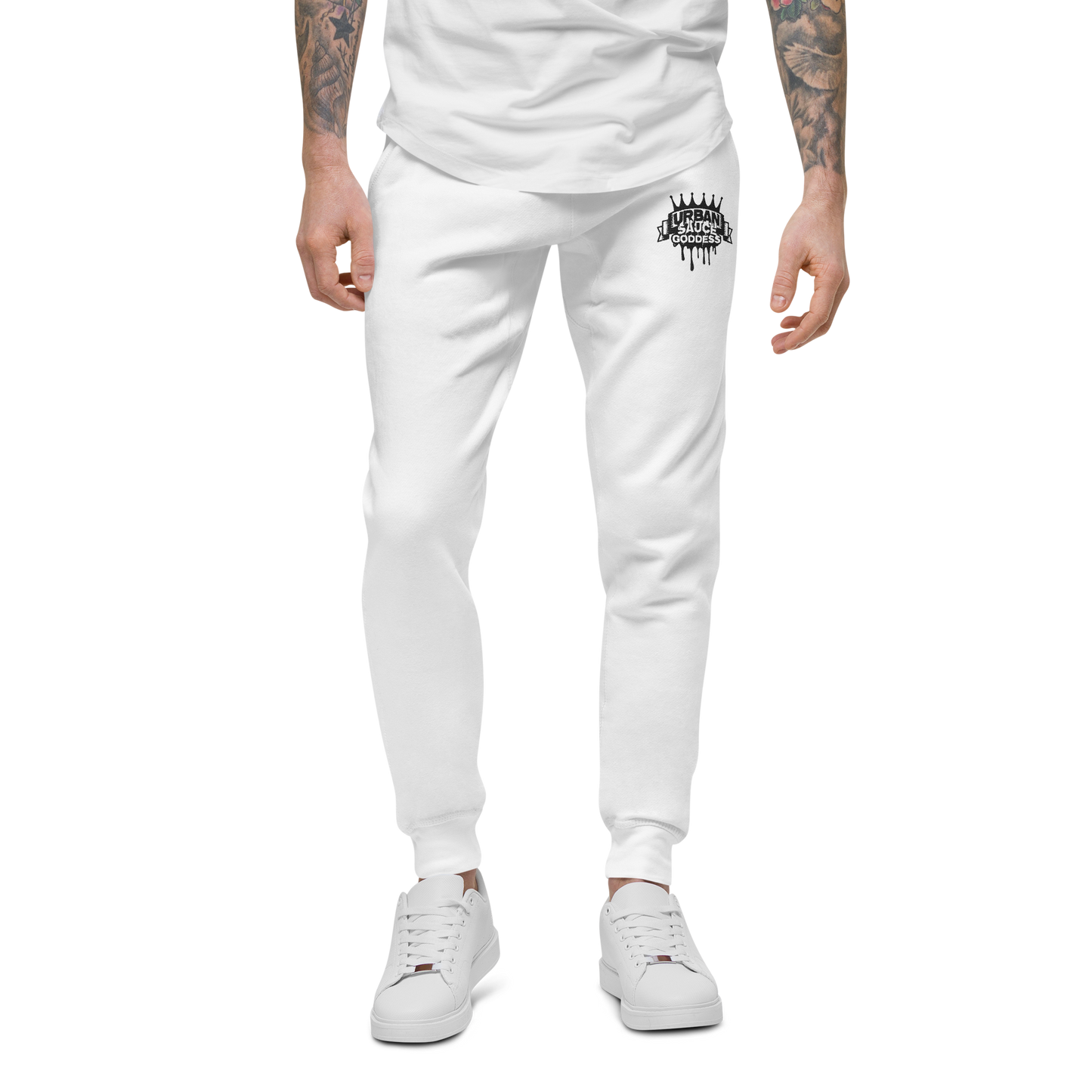 Sauce God Black Logo fleece sweatpants