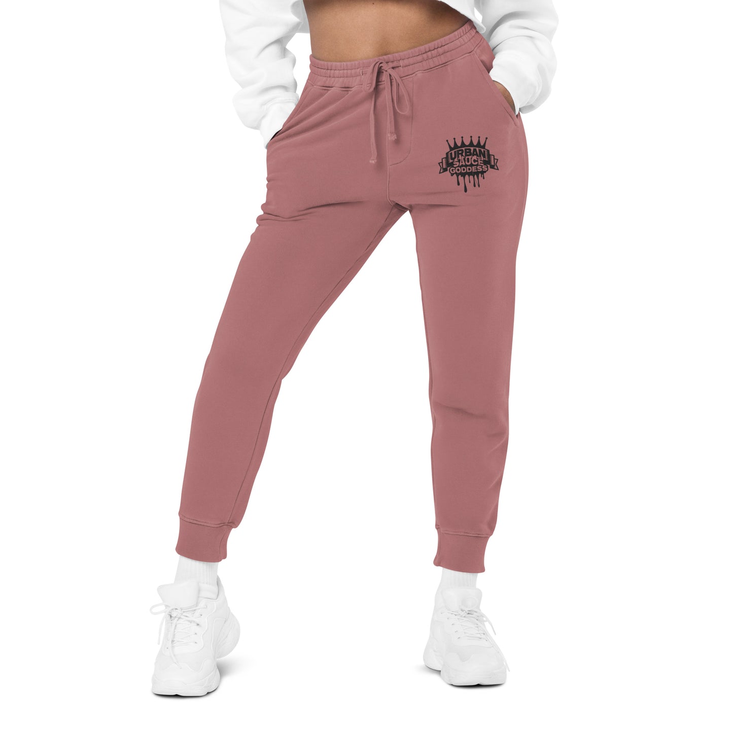 Sauce Goddess black logo pigment-dyed sweatpants