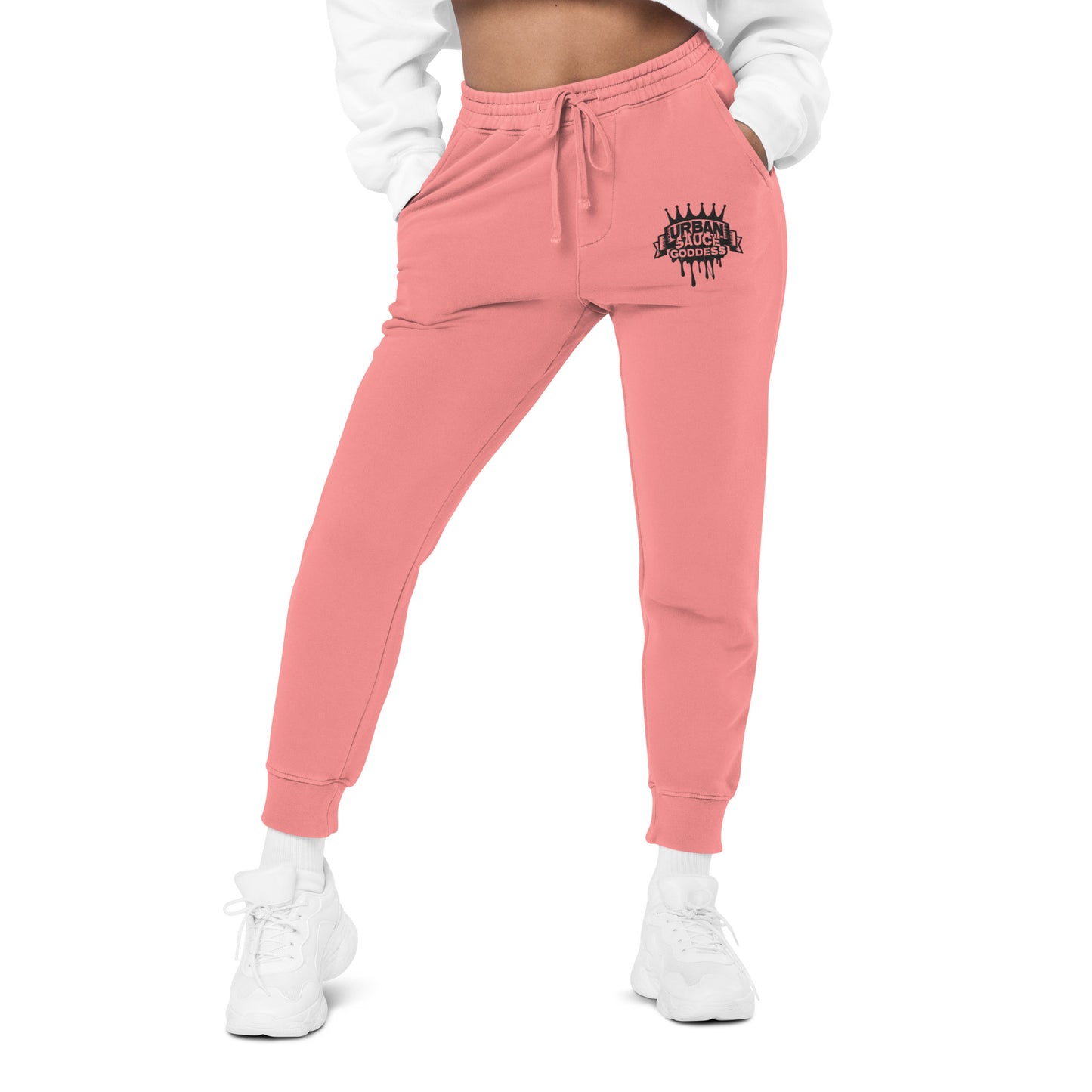 Sauce Goddess black logo pigment-dyed sweatpants
