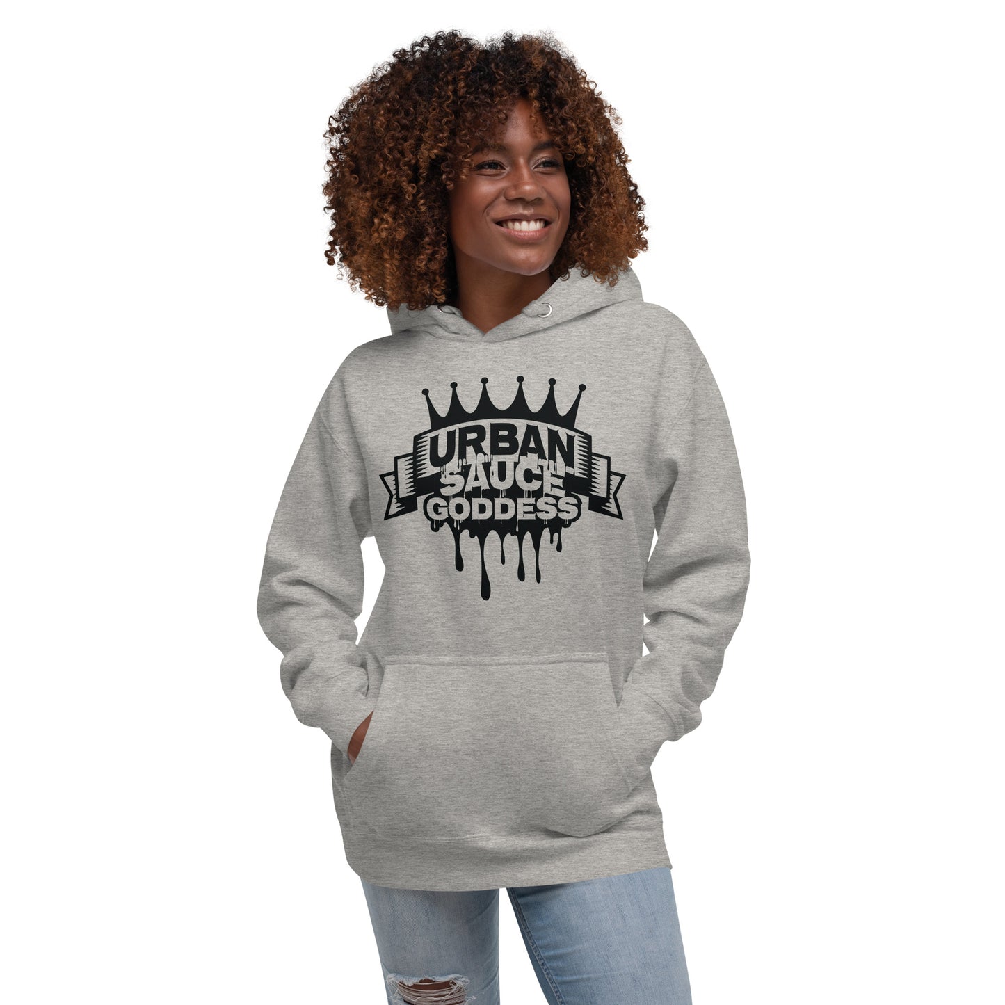 Sauce Goddess Black Logo Hoodie