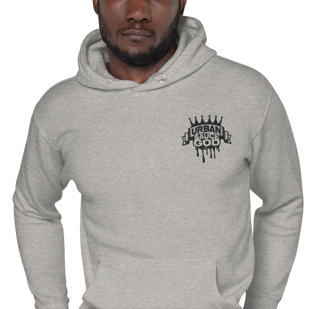 Sauce God Black Embroidered Logo Hoodie