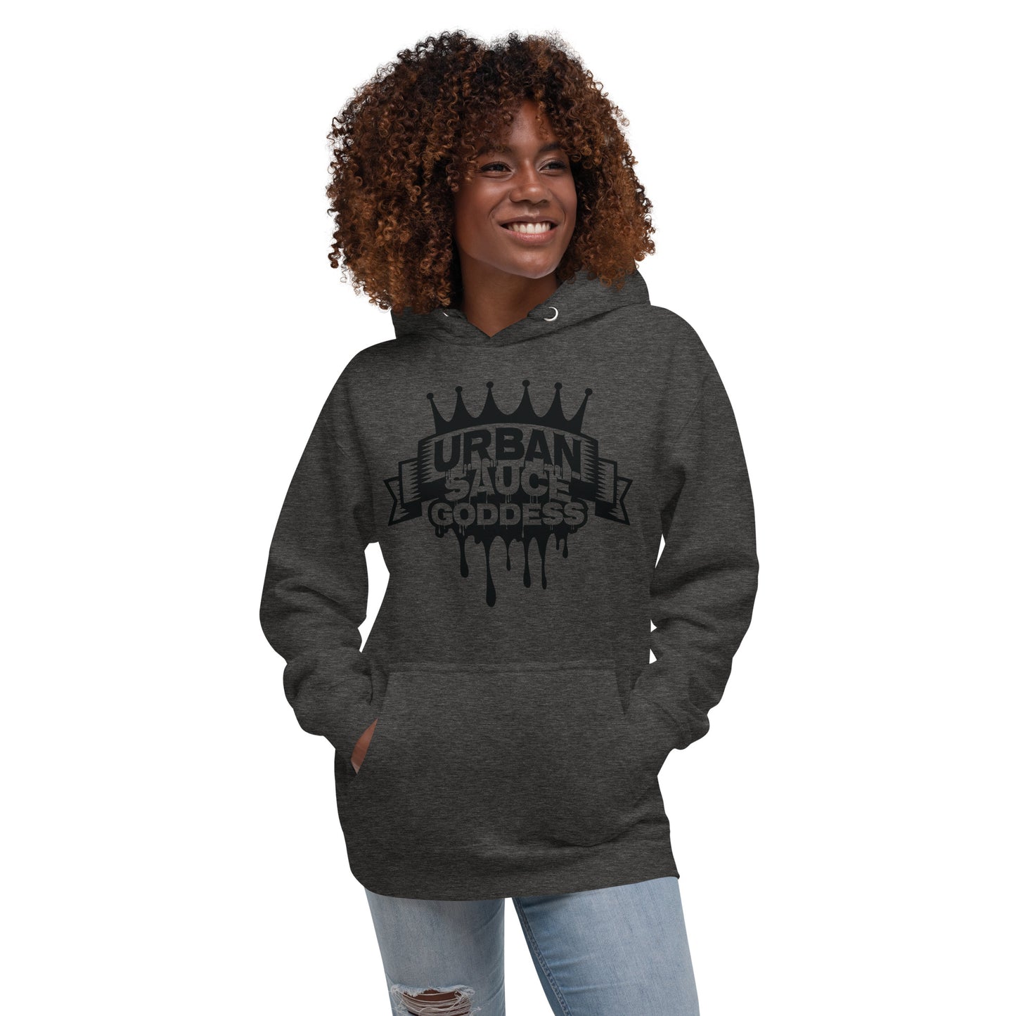 Sauce Goddess Black Logo Hoodie