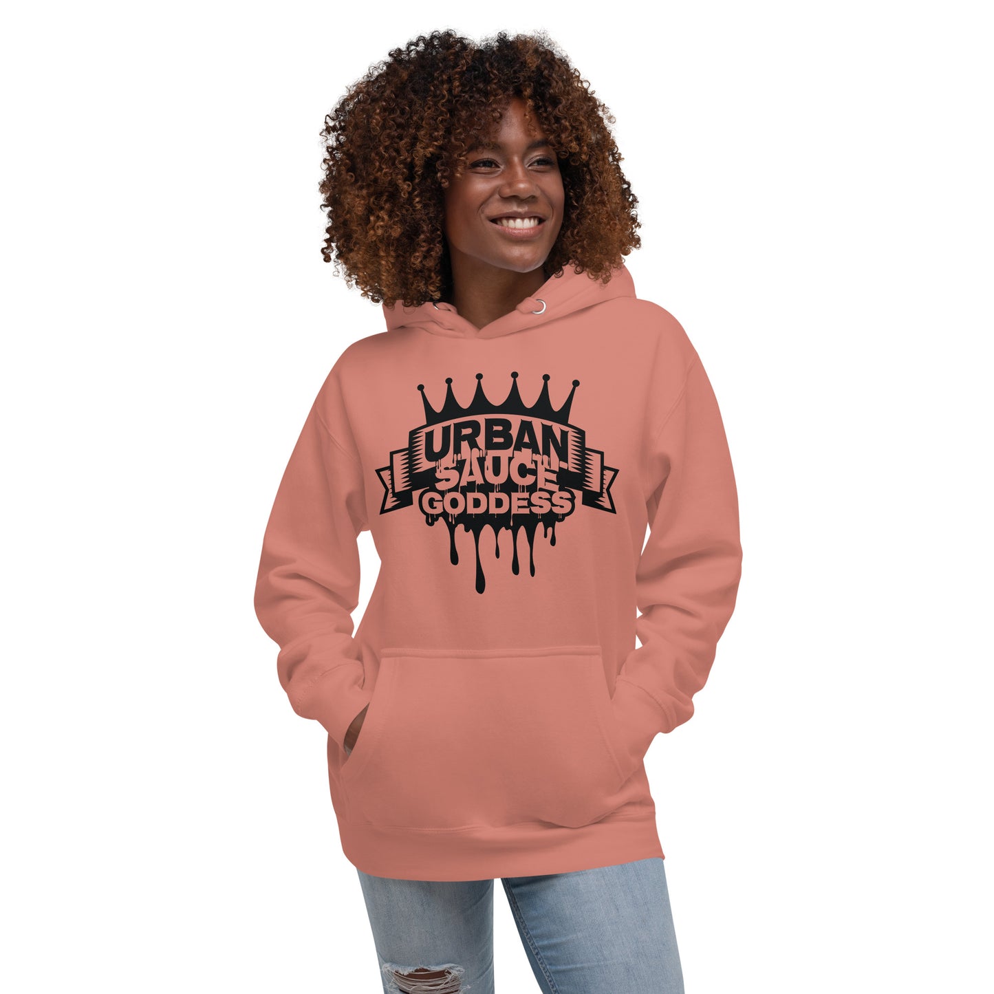 Sauce Goddess Black Logo Hoodie