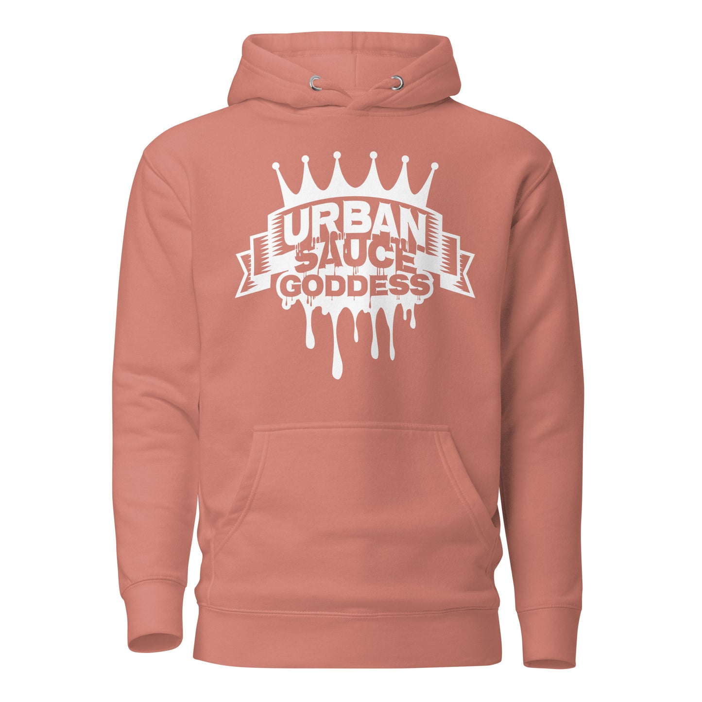 Sauce Goddess White Logo Hoodie
