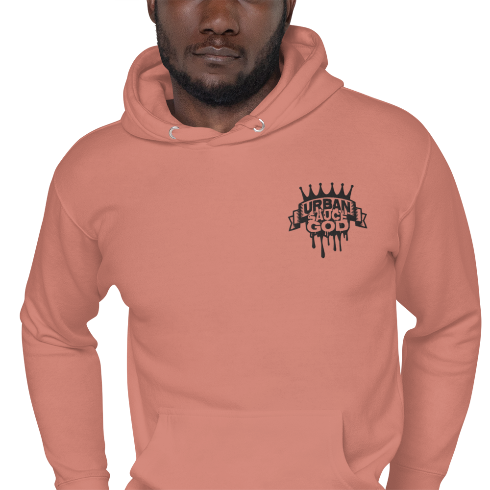 Sauce God Black Embroidered Logo Hoodie
