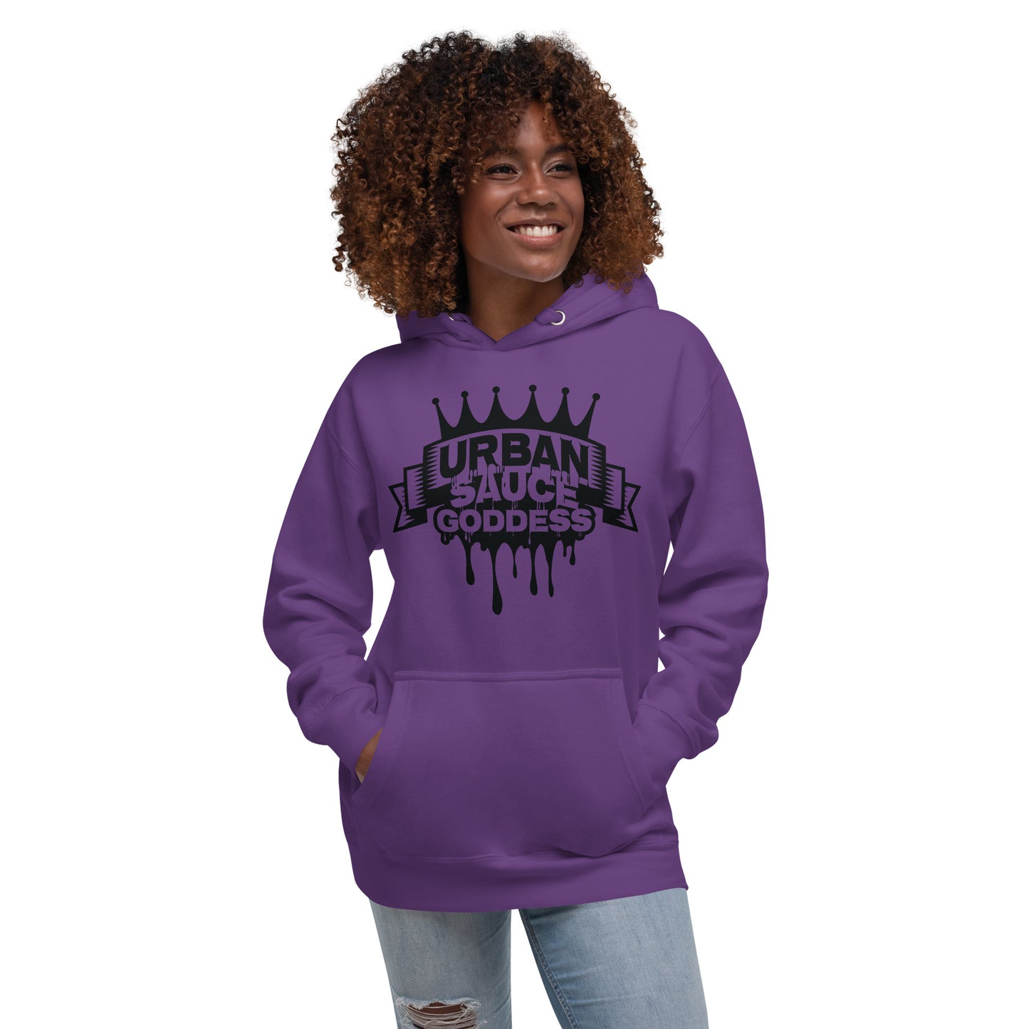 Sauce Goddess Black Logo Hoodie