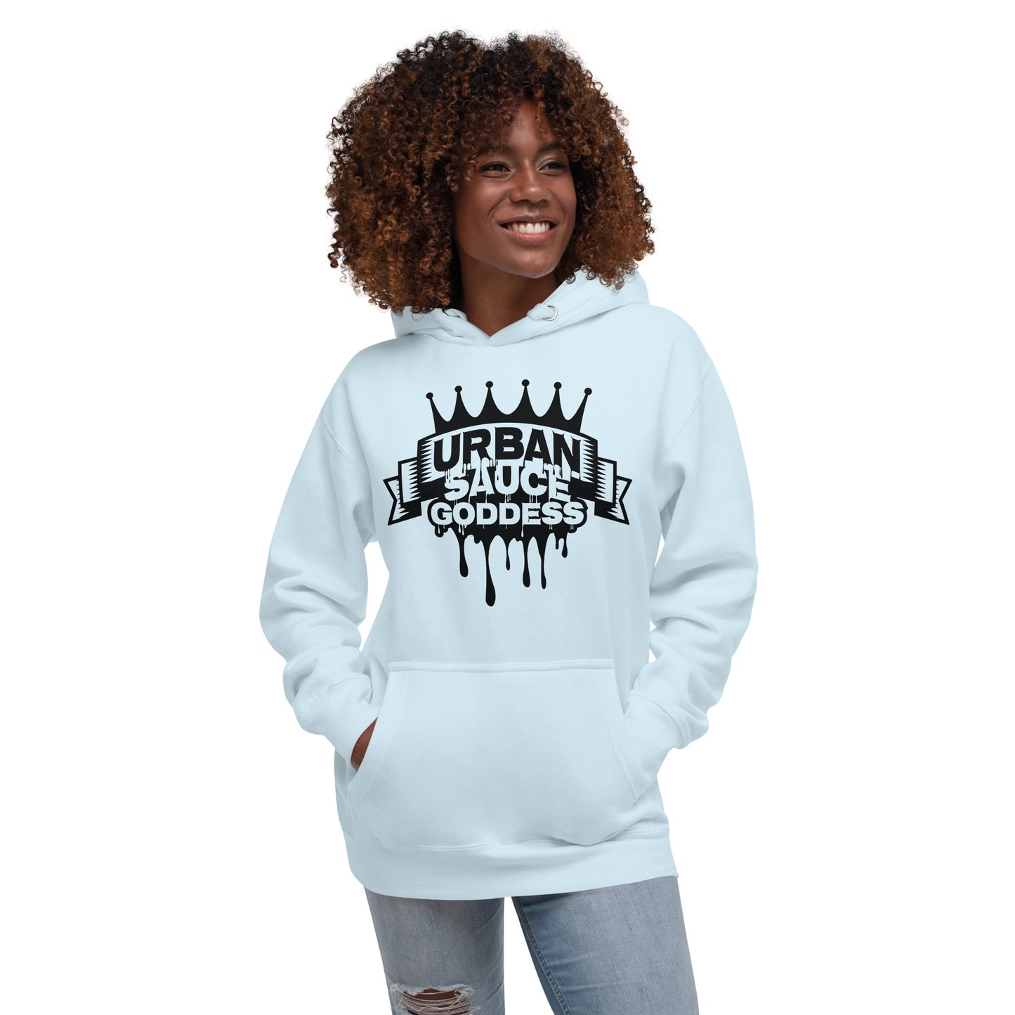 Sauce Goddess Black Logo Hoodie