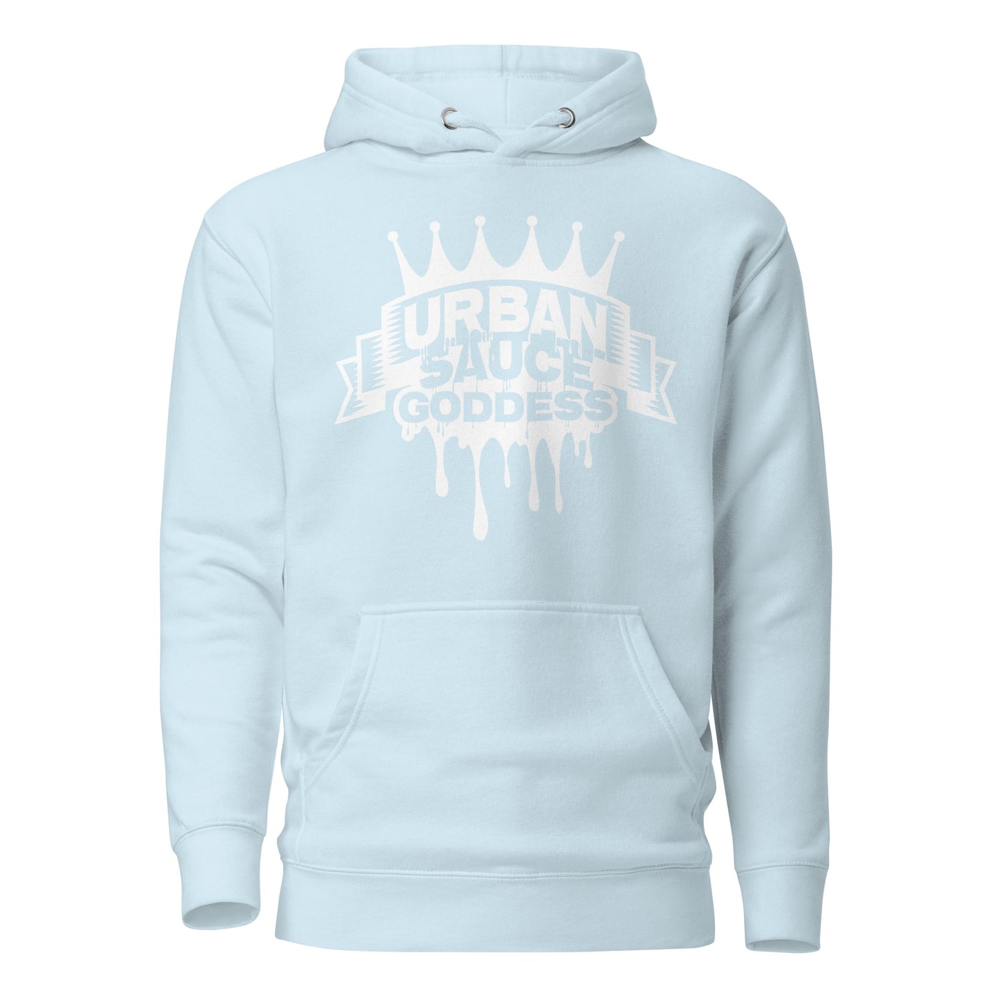 Sauce Goddess White Logo Hoodie