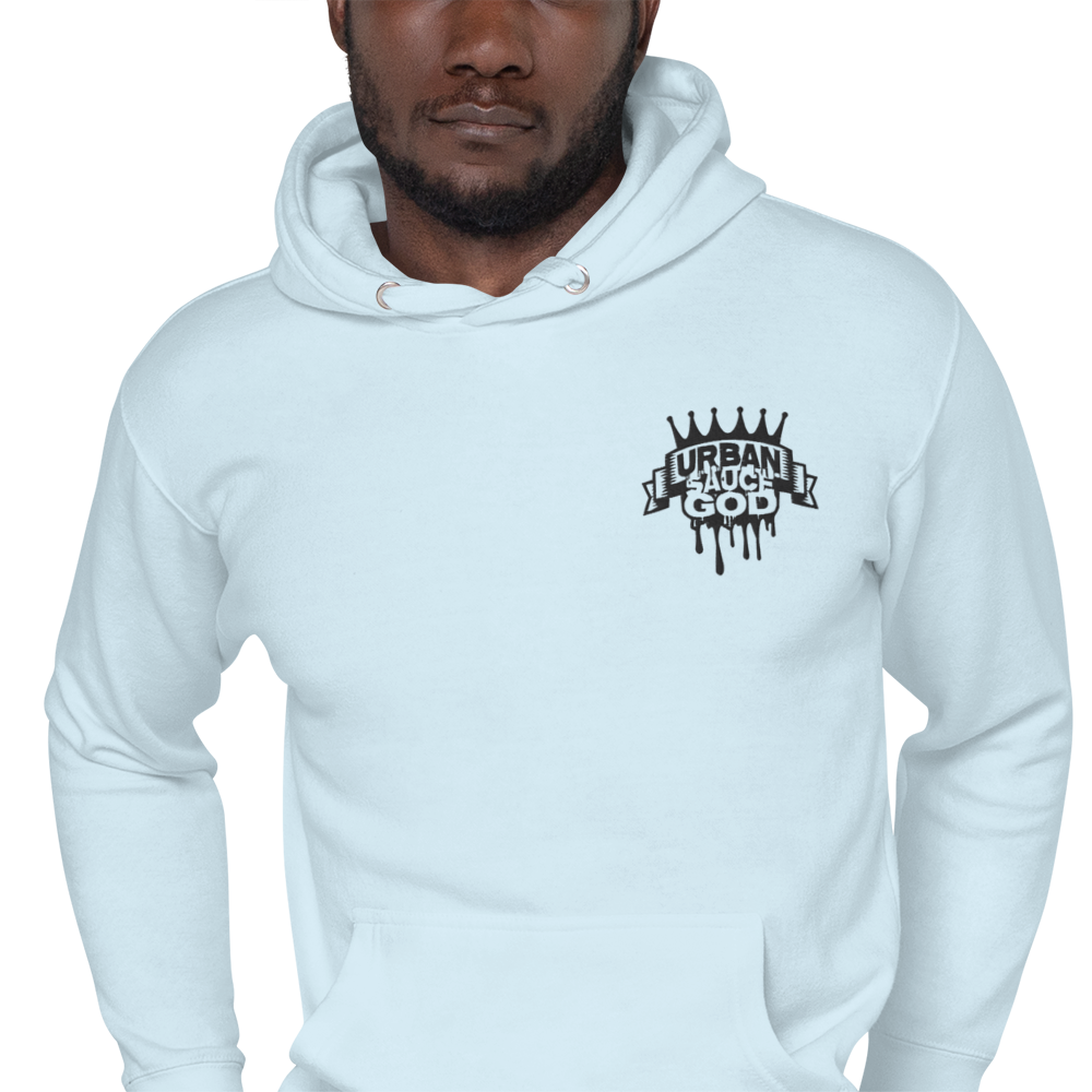 Sauce God Black Embroidered Logo Hoodie