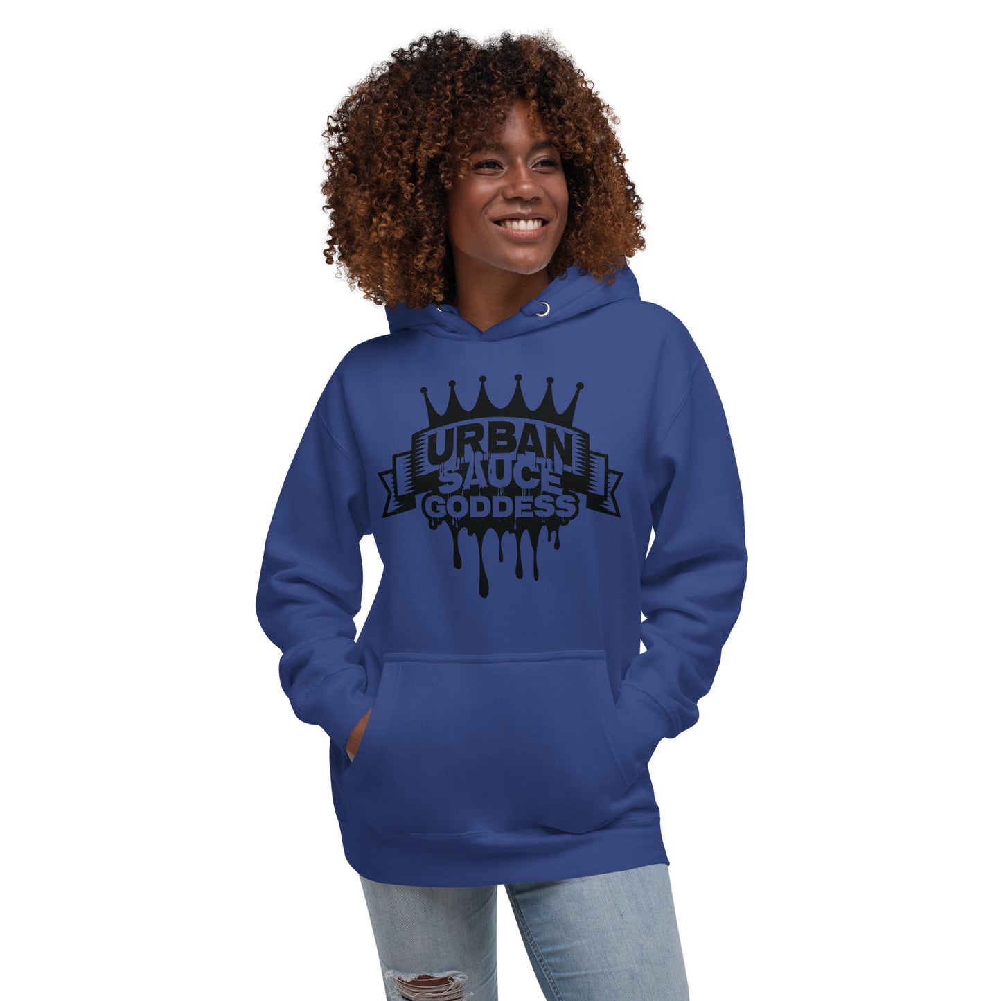 Sauce Goddess Black Logo Hoodie