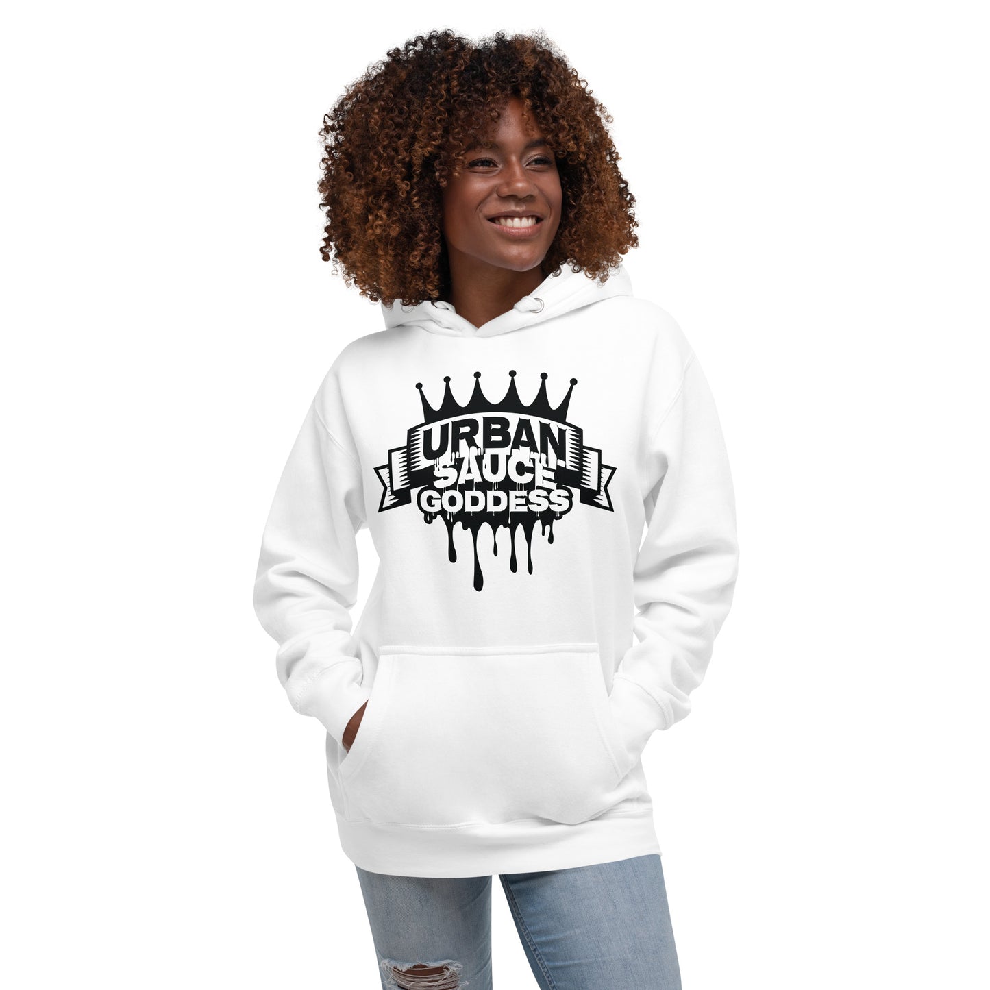 Sauce Goddess Black Logo Hoodie