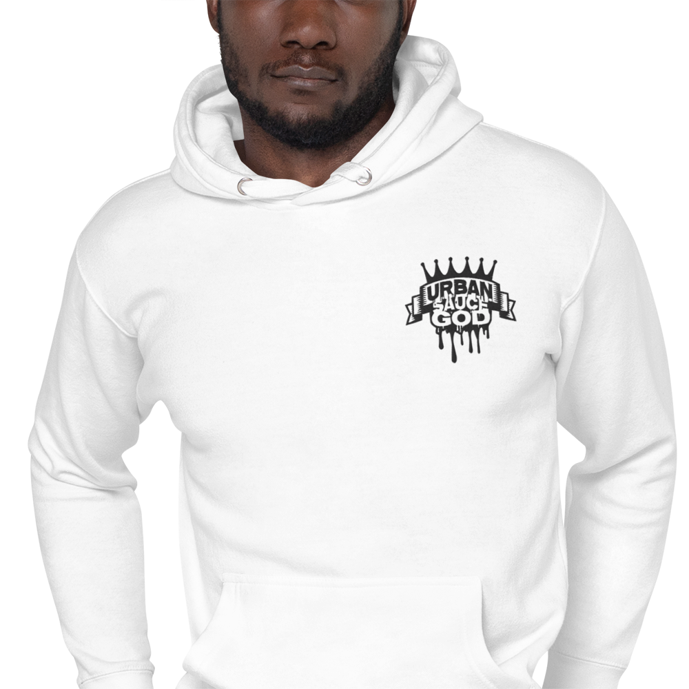 Sauce God Black Embroidered Logo Hoodie