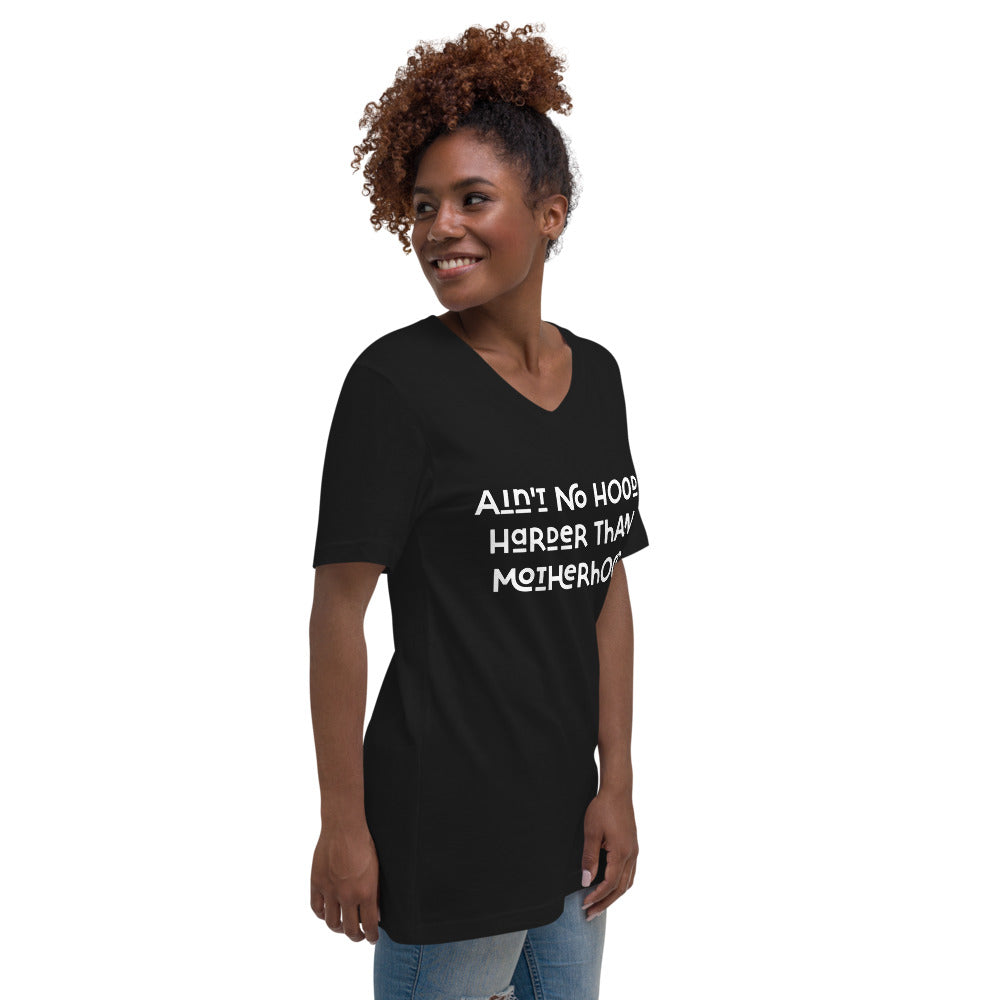 Sauce Goddess Black Short Sleeve V-Neck T-Shirt-Motherhood