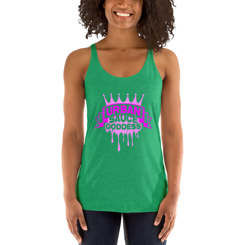 Sauce Goddess Logo Racerback Tank