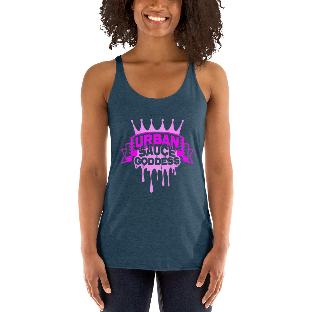 Sauce Goddess Logo Racerback Tank