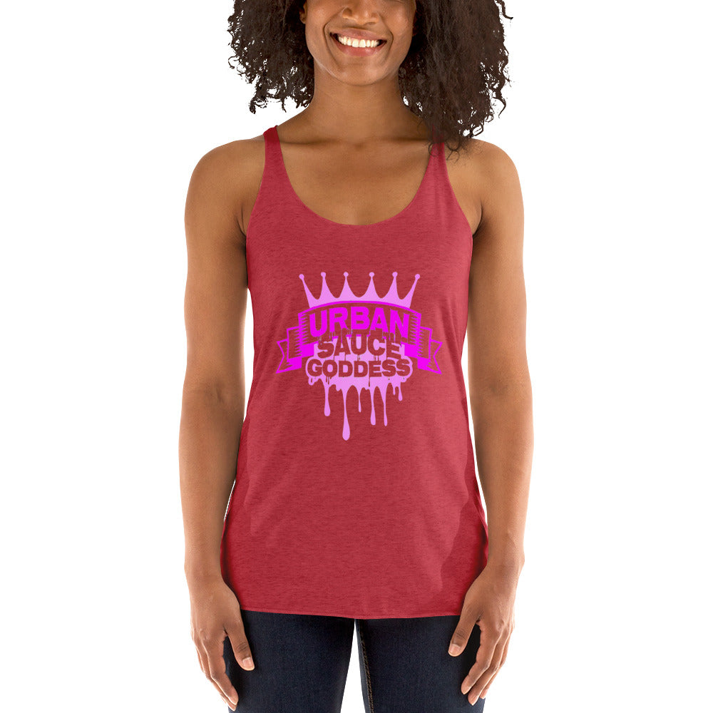 Sauce Goddess Logo Racerback Tank
