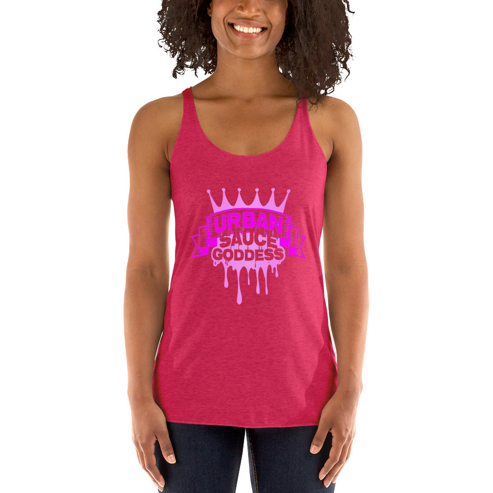 Sauce Goddess Logo Racerback Tank