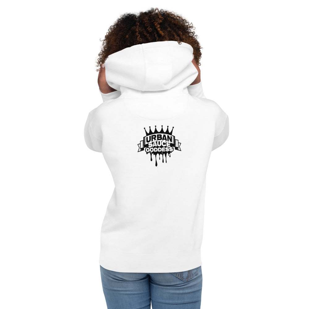 Sauce Goddess White Hoodie-Parenthood